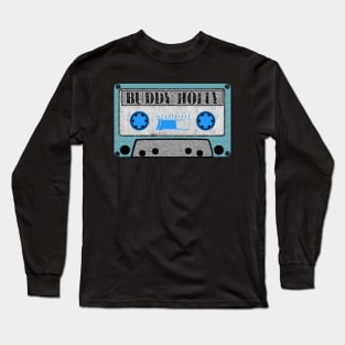 buddy holly blue cassette Long Sleeve T-Shirt